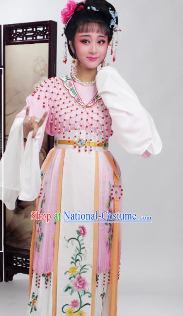 Chinese Traditional Huangmei Opera Princess Pink Dress Beijing Opera Hua Dan Costume for Women