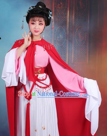 Chinese Traditional Shaoxing Opera Hua Dan Embroidered Dress Beijing Opera Peri Costume for Women