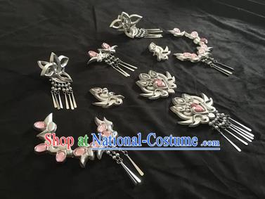 Chinese Traditional Ancient Princess Hairpins Swordswoman Hair Accessories Complete Set for Women