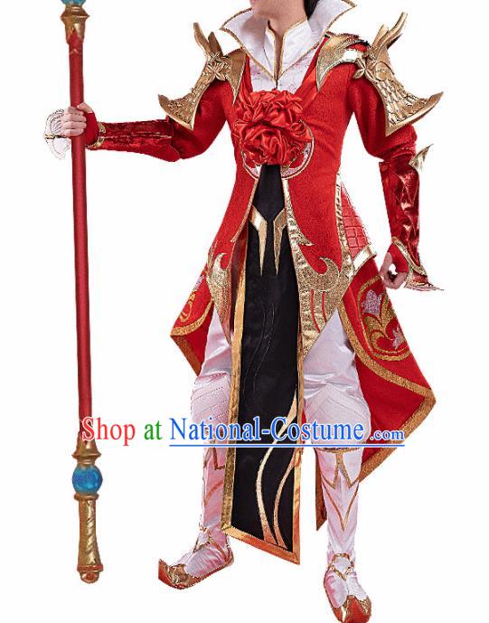 Chinese Traditional Ancient Swordsman Costume Cosplay Great Sage Equalling Heaven Clothing for Men