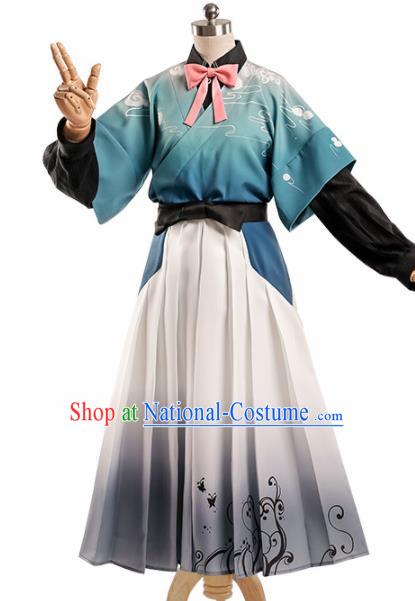 Chinese Traditional Cosplay Dress Ancient Halloween Swordswoman Costume for Women