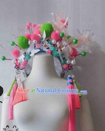 Chinese Traditional Hanfu Princess Hair Accessories Ancient Imperial Consort Tassel Phoenix Coronet Hairpins for Women