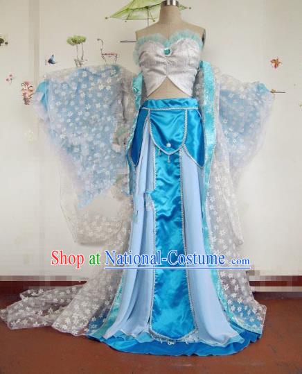 Chinese Traditional Cosplay Flying Apsaras Costume Ancient Imperial Consort Hanfu Dress for Women