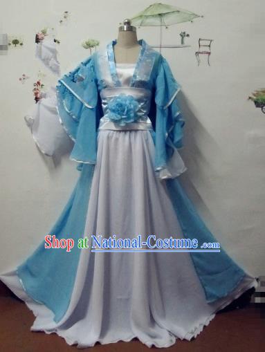 Chinese Traditional Cosplay Apsaras Costume Ancient Tang Dynasty Princess Hanfu Dress for Women