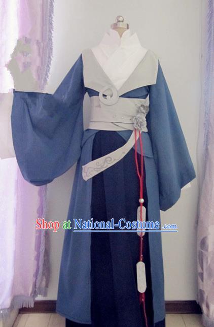 Chinese Traditional Cosplay Prince Costume Ancient Swordsman Hanfu Clothing for Men