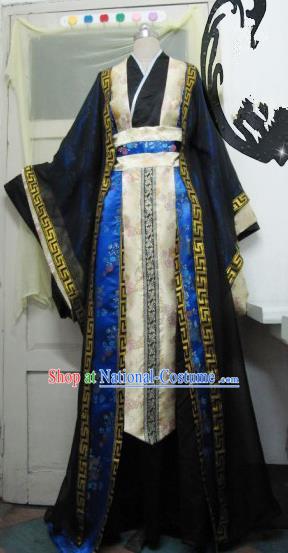 Chinese Traditional Cosplay Knight Prince Costume Ancient Swordsman Hanfu Clothing for Men