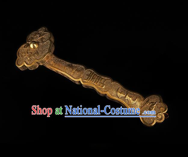 Chinese Traditional Feng Shui Items Taoism Bagua Brass Ru Yi Decoration