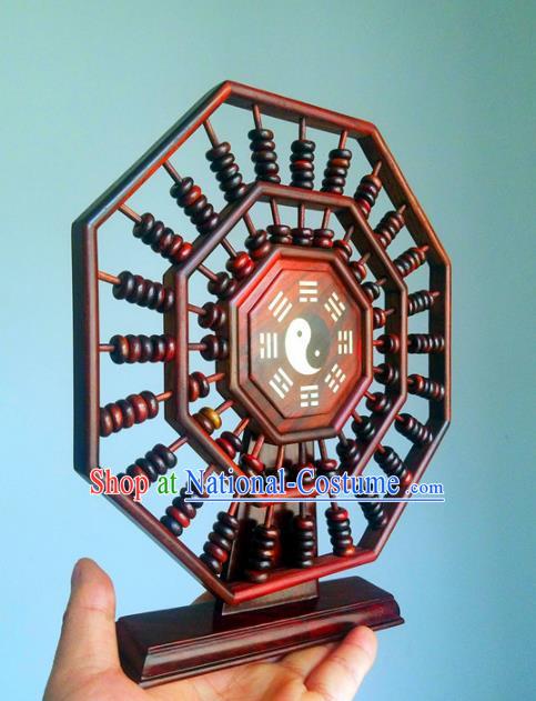 Chinese Traditional Feng Shui Items Taoism Bagua Rosewood Tai Chi Abacus Decoration