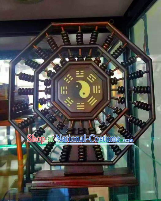 Chinese Traditional Feng Shui Items Taoism Bagua Rosewood Tai Chi Abacus Decoration