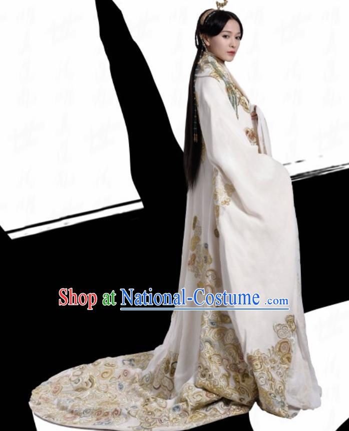 Chinese Ancient Warring States Period Princess Ya The Lengend of Haolan Historical Costume and Headpiece for Women