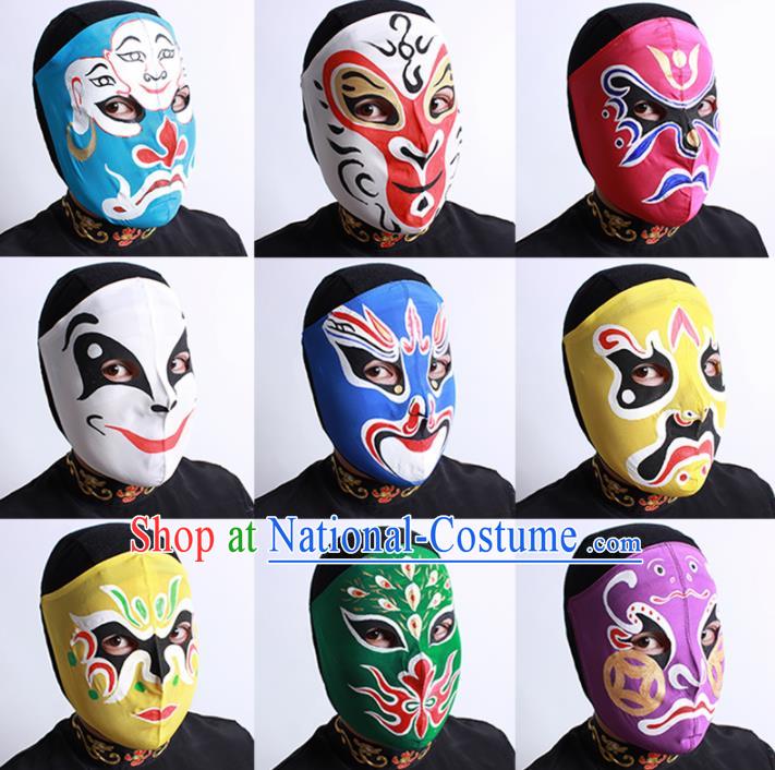 Chinese Traditional Sichuan Opera Face Changing Masks Handmade Painting Facial Makeup