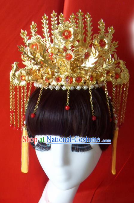 Chinese Traditional Goddess Hair Accessories Ancient Princess Phoenix Coronet for Women