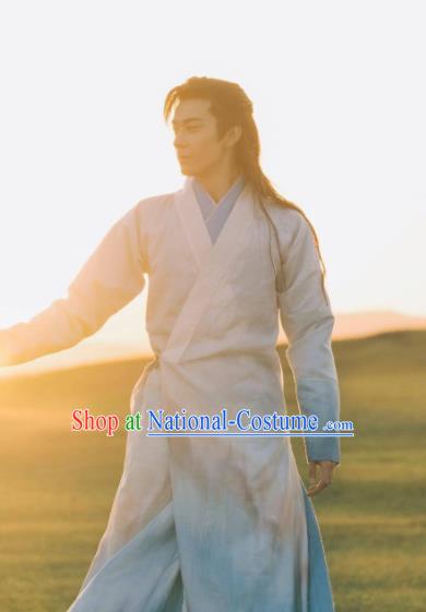 Traditional Chinese Ancient Drama Swordsman Replica Costume Tang Dynasty Nobility Childe Hanfu Clothing for Men