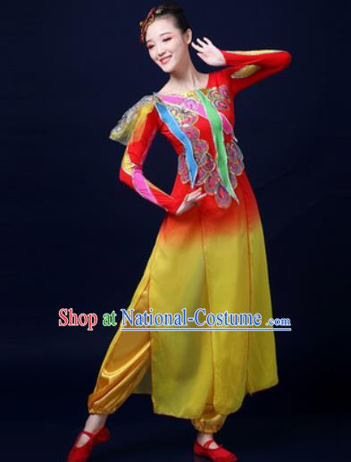 Traditional Chinese Folk Dance Drum Dance Clothing Yangko Dance Fan Dance Costume for Women