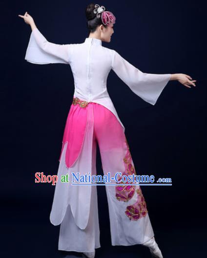 Traditional Chinese Classical Dance Dress Umbrella Dance Stage Performance Fan Dance Costume for Women