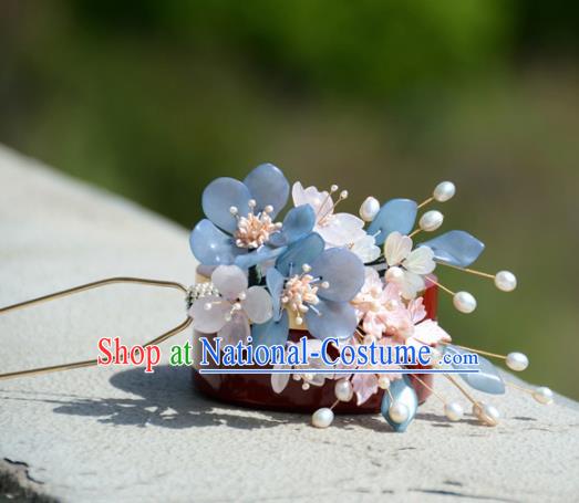 Traditional Chinese Hanfu Flowers Hair Clip Hair Accessories Ancient Princess Hairpins for Women