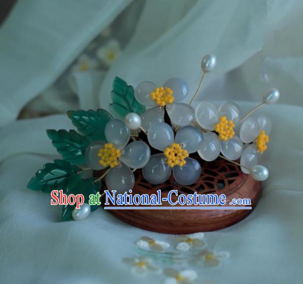 Traditional Chinese Hanfu Coloured Glaze Hair Comb Hair Accessories Ancient Princess Hairpins for Women