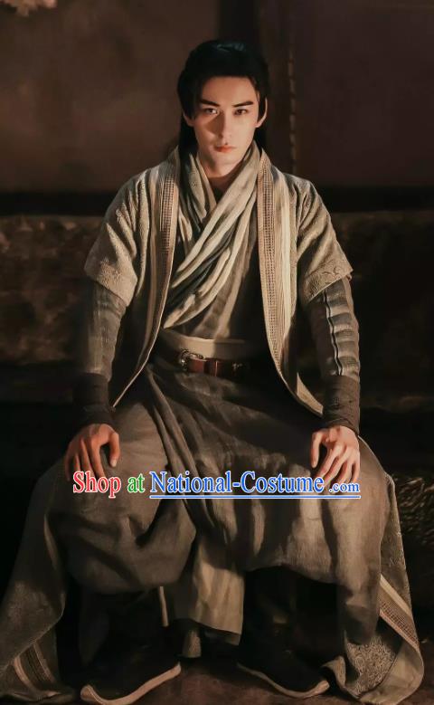 Chinese Ancient Drama Swordsman Hanfu Clothing Tang Dynasty Knight Historical Costume for Men