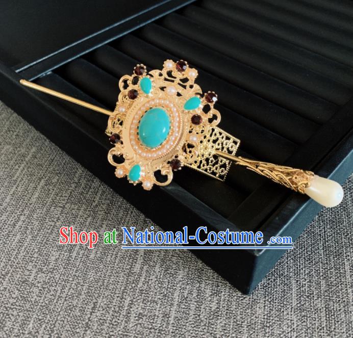 Chinese Handmade Hairdo Crown Hair Accessories Ancient Palace Headwear for Women