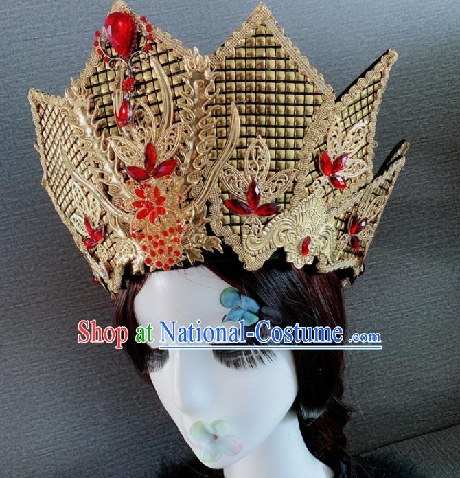 Traditional Chinese Ancient Palace Queen Phoenix Coronet Headwear Hair Accessories for Women