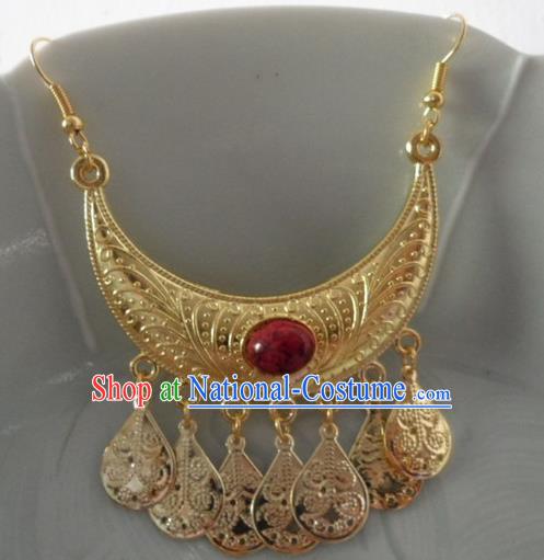 Chinese Ancient Palace Eyebrows Pendant Traditional Han Dynasty Princess Hair Accessories for Women