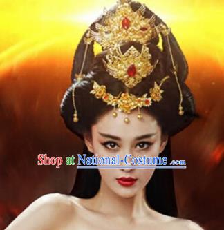 Chinese Ancient Imperial Consort Tassel Step Shake Phoenix Hairpins Traditional Palace Hanfu Hair Accessories for Women