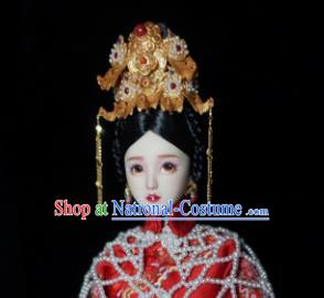 Chinese Ancient Imperial Consort Wedding Headwear Traditional Qing Dynasty Palace Manchu Hair Accessories for Women