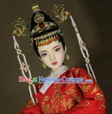 Chinese Ancient Ming Dynasty Empress Phoenix Coronet Headwear Hairpins Traditional Palace Hair Accessories for Women