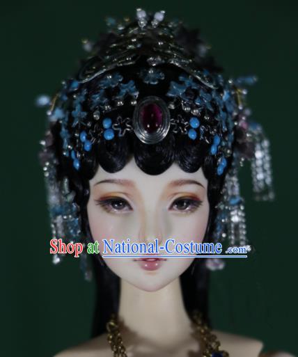 Chinese Ancient Palace Hairpins Phoenix Coronet Headwear Traditional Beijing Opera Hair Accessories for Women