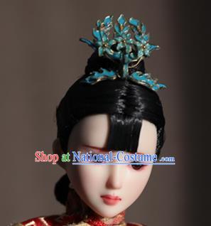 Chinese Ancient Empress Phoenix Hairpins Headwear Traditional Qing Dynasty Manchu Queen Hair Accessories for Women