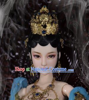 Chinese Ancient Imperial Consort Hairpins Headwear Traditional Tang Dynasty Princess Hair Accessories for Women