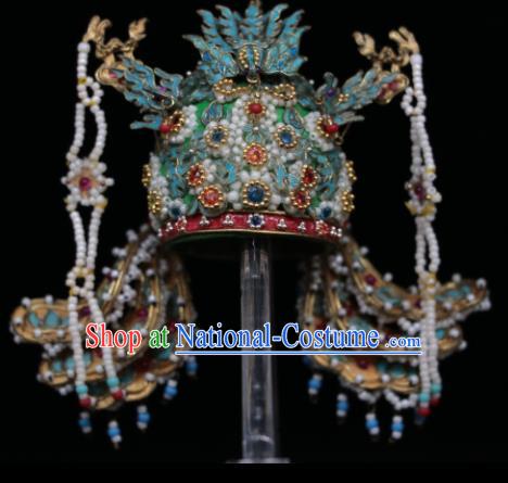 Chinese Ancient Queen Phoenix Coronet Headwear Traditional Ming Dynasty Empress Hair Accessories for Women