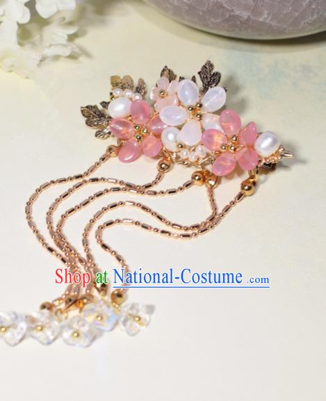 Chinese Ancient Princess Hairpins Tassel Hair Claws Traditional Hanfu Hair Accessories for Women