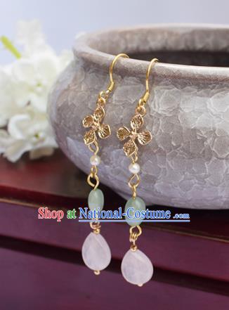 Chinese Ancient Princess Ear Accessories Traditional Hanfu Tassel Earrings for Women