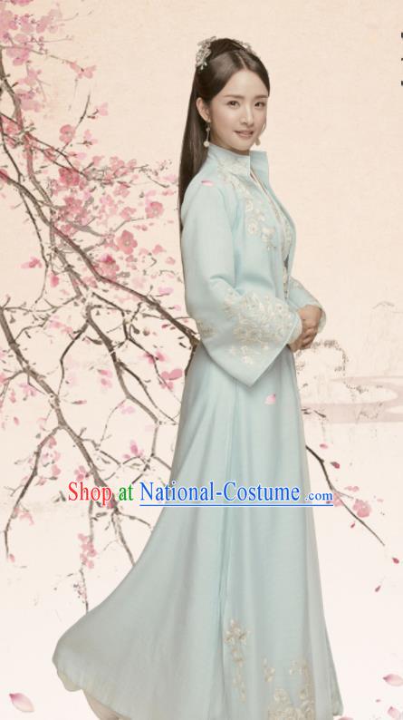 Chinese Northern and Southern Dynasties Princess Hanfu Dress Ancient Palace Lady Embroidered Historical Costume for Women