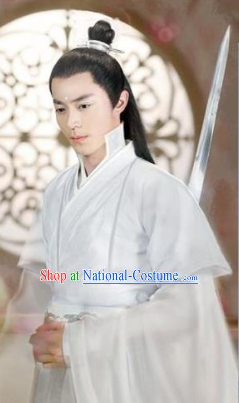 Chinese Ancient Style Long Wig for Men