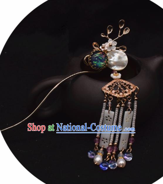 Chinese Ancient Palace Hair Clip Princess Cloisonne Hairpins Traditional Handmade Hanfu Hair Accessories for Women