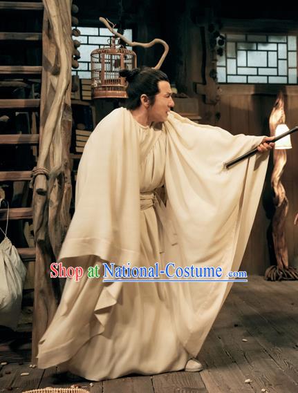 Film The Knight of Shadows Chinese Ancient Ming Dynasty Scholar Fictionist Pu Songling Historical Costume for Men