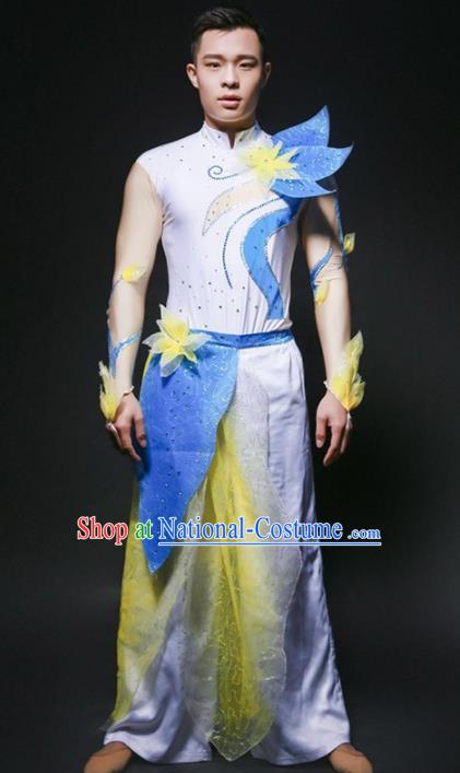 Chinese Folk Dance Costume Traditional Drum Dance Yangko Stage Performance Clothing for Men