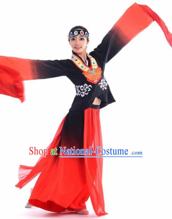 Chinese Classical Dance Beijing Opera Water Sleeve Dress Traditional Umbrella Dance Stage Performance Costume for Women