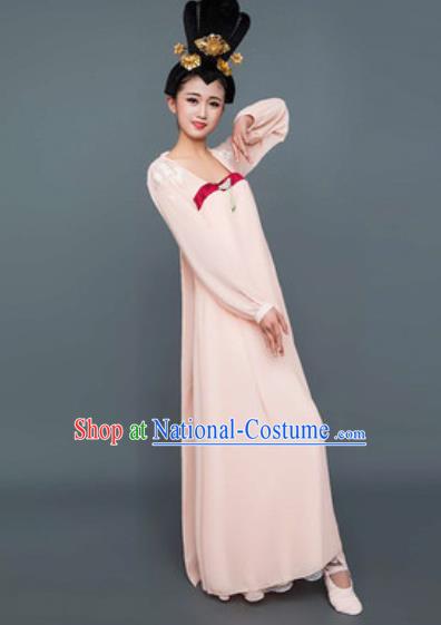 Chinese Classical Dance Pink Hanfu Dress Traditional Umbrella Dance Lotus Dance Stage Performance Costume for Women