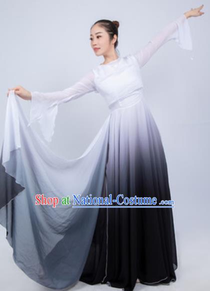 Chinese Spring Festival Gala Stage Performance Black Dress Traditional Modern Dance Opening Dance Chorus Costume for Women