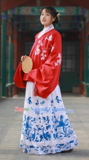 Traditional Chinese Ming Dynasty Court Lady Historical Costume Ancient Princess Hanfu Dress for Women