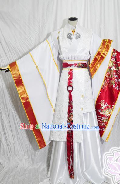 Traditional Chinese Han Dynasty Queen Hanfu Dress Ancient Empress Embroidered Costume for Women