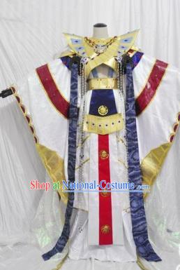 Traditional Chinese Cosplay Swordsman Hanfu Clothing Ancient Royal Highness Embroidered Costume for Men