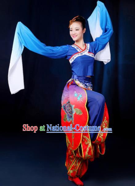 Traditional Chinese Yangko Group Dance Clothing Folk Dance Drum Dance Stage Performance Costume for Women