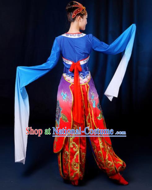 Traditional Chinese Yangko Group Dance Clothing Folk Dance Drum Dance Stage Performance Costume for Women