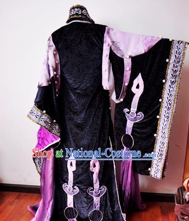 Traditional Chinese Cosplay Court Princess Pink Hanfu Dress Ancient Swordswoman Embroidered Costume for Women