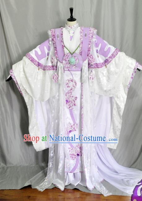 Traditional Chinese Cosplay Palace Queen Hanfu Dress Ancient Swordswoman Embroidered Costume for Women