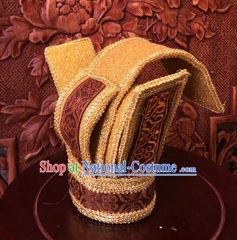 Traditional Chinese Han Dynasty Minister Hairdo Crown Hair Accessories Ancient Nobility Childe Hat for Men